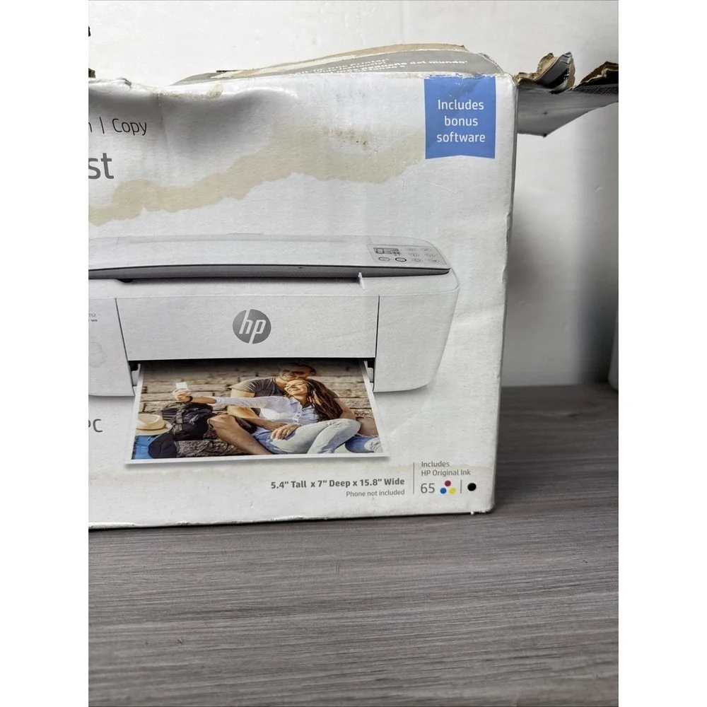 Brand New HP DeskJet 3752 All-in-One Printer, the smallest printer